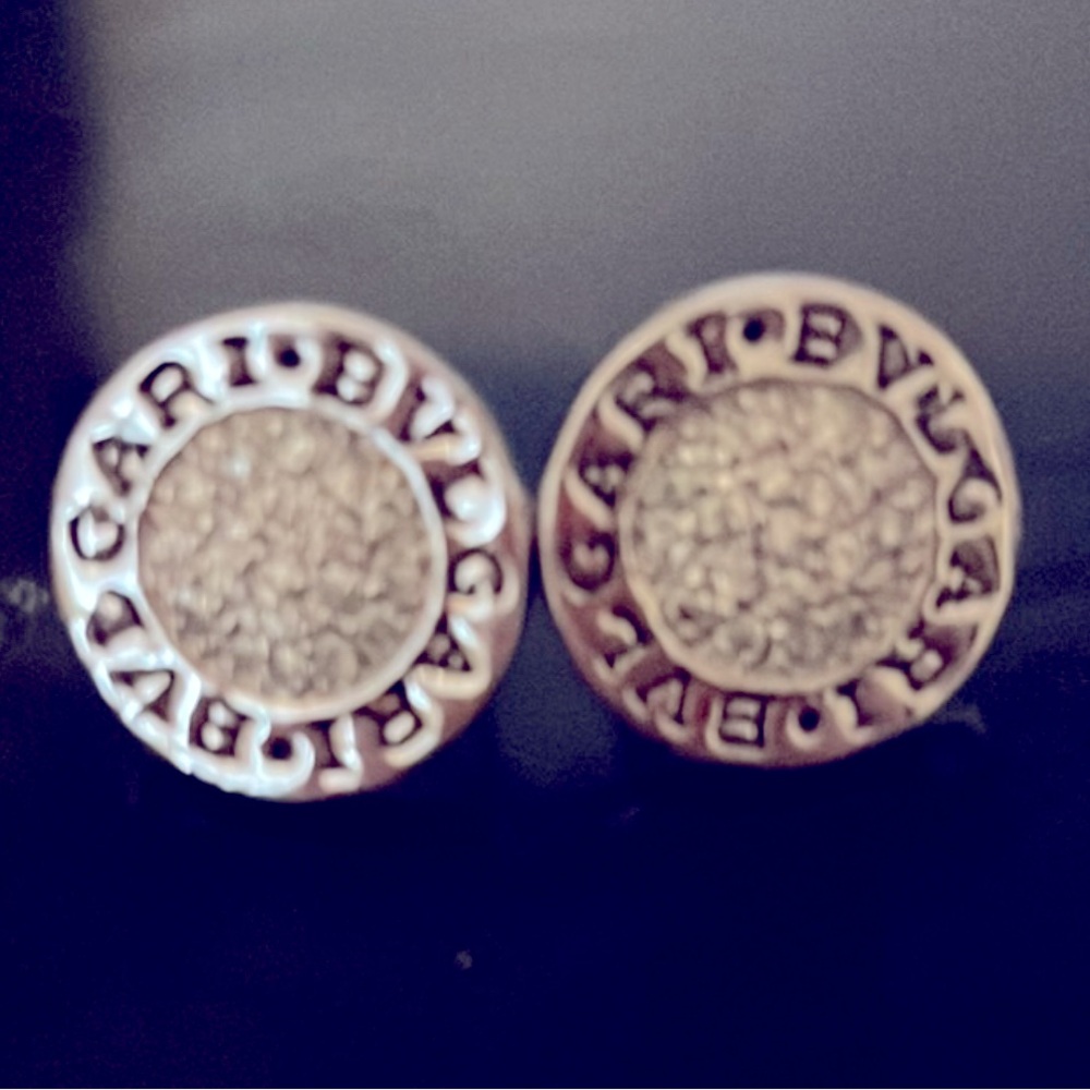 Bvlgari white gold diamondnd earrings (never worn)